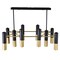 Cwi Lighting Anem 10 Light Down Chandelier With Matte Black & Satin Gold Finish 1015P32-10-129 - alternate 6